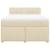 Pat box spring cu saltea, crem, 160x200 cm, material textil GartenMobel Dekor
