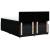 Pat box spring cu saltea, negru, 160x200 cm, textil GartenMobel Dekor