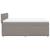 Pat box spring cu saltea, gri taupe, 160x200 cm material textil GartenMobel Dekor