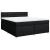 Pat box spring cu saltea, negru, 180x200 cm, catifea GartenMobel Dekor