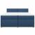 Pat box spring cu saltea, albastru, 200x200 cm, textil GartenMobel Dekor