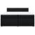 Pat box spring cu saltea, negru, 200x200 cm, textil GartenMobel Dekor