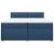 Pat box spring cu saltea, albastru, 200x200 cm, textil GartenMobel Dekor