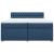 Pat box spring cu saltea, albastru, 200x200 cm, textil GartenMobel Dekor