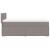 Pat box spring cu saltea, gri taupe, 80x200 cm, textil GartenMobel Dekor