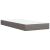 Pat box spring cu saltea, gri taupe, 80x200 cm, textil GartenMobel Dekor