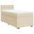 Pat box spring cu saltea, crem, 80x200 cm, textil GartenMobel Dekor