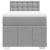Pat box spring cu saltea, gri deschis, 90x190 cm, textil GartenMobel Dekor