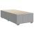 Pat box spring cu saltea, gri deschis, 90x190 cm, textil GartenMobel Dekor