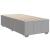 Pat box spring cu saltea, gri deschis, 90x200 cm, textil GartenMobel Dekor