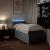 Pat box spring cu saltea, gri deschis, 90x200 cm, textil GartenMobel Dekor