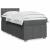 Pat box spring cu saltea, gri închis, 90x200 cm, textil GartenMobel Dekor