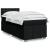 Pat box spring cu saltea, negru, 90x200 cm, textil GartenMobel Dekor