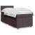 Pat box spring cu saltea, maro închis, 90x200 cm, textil GartenMobel Dekor