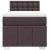Pat box spring cu saltea, maro închis, 90x200 cm, textil GartenMobel Dekor