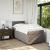 Pat box spring cu saltea, gri taupe, 90x200 cm, textil GartenMobel Dekor
