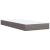 Pat box spring cu saltea, gri taupe, 90x200 cm, textil GartenMobel Dekor
