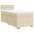 Pat box spring cu saltea, crem, 90x200 cm, textil GartenMobel Dekor