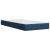 Pat box spring cu saltea, albastru, 90x200 cm, textil GartenMobel Dekor
