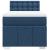 Pat box spring cu saltea, albastru, 90x200 cm, textil GartenMobel Dekor