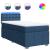 Pat box spring cu saltea, albastru, 90x200 cm, textil GartenMobel Dekor