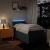 Pat box spring cu saltea, albastru, 90x200 cm, textil GartenMobel Dekor