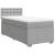 Pat box spring cu saltea, gri deschis, 100x200 cm, textil GartenMobel Dekor