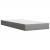 Pat box spring cu saltea, gri deschis, 100x200 cm, textil GartenMobel Dekor