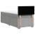 Pat box spring cu saltea, gri deschis, 100x200 cm, textil GartenMobel Dekor