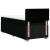 Pat box spring cu saltea, negru, 100x200 cm, textil GartenMobel Dekor