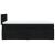 Pat box spring cu saltea, negru, 100x200 cm, textil GartenMobel Dekor