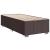 Pat box spring cu saltea, maro închis, 100x200 cm, textil GartenMobel Dekor