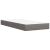 Pat box spring cu saltea, gri taupe, 100x200 cm, textil GartenMobel Dekor