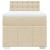 Pat box spring cu saltea, crem, 100x200 cm, textil GartenMobel Dekor