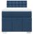 Pat box spring cu saltea, albastru, 100x200 cm, textil GartenMobel Dekor