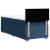 Pat box spring cu saltea, albastru, 100x200 cm, textil GartenMobel Dekor