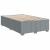 Pat box spring cu saltea, gri deschis, 120x190 cm, textil GartenMobel Dekor