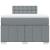 Pat box spring cu saltea, gri deschis, 120x190 cm, textil GartenMobel Dekor