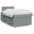 Pat box spring cu saltea, gri deschis, 120x190 cm, textil GartenMobel Dekor
