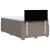 Pat box spring cu saltea, taupe, 120x190 cm material textil GartenMobel Dekor