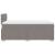 Pat box spring cu saltea, taupe, 120x190 cm material textil GartenMobel Dekor