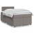 Pat box spring cu saltea, taupe, 120x190 cm material textil GartenMobel Dekor