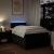 Pat box spring cu saltea, negru, 120x200 cm, textil GartenMobel Dekor