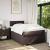 Pat box spring cu saltea, maro închis, 120x200 cm, textil GartenMobel Dekor