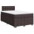 Pat box spring cu saltea, maro închis, 120x200 cm, textil GartenMobel Dekor