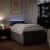 Pat box spring cu saltea, gri taupe, 120x200 cm, textil GartenMobel Dekor