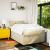 Pat box spring cu saltea, crem, 120x200 cm, textil GartenMobel Dekor