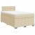 Pat box spring cu saltea, crem, 120x200 cm, textil GartenMobel Dekor