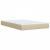 Pat box spring cu saltea, crem, 120x200 cm, textil GartenMobel Dekor