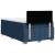 Pat box spring cu saltea, albastru, 120x200 cm, textil GartenMobel Dekor